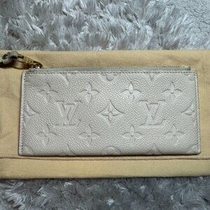 Louis Vuitton Zippy Coin Purse Monogram Empreinte – White/Ivory